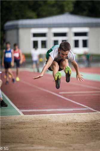 Jakob Fiehler (M12), Bronzemedaillengewinner im Hoch- und Weitsprung Copyright: Sebastian Groß