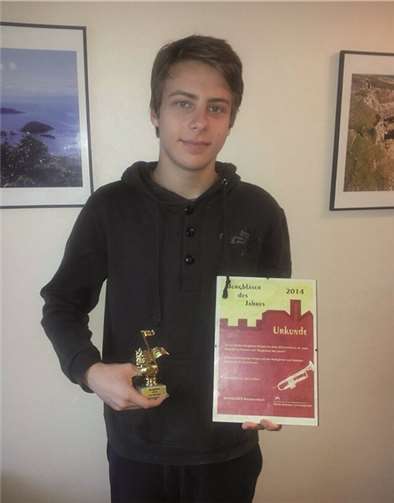 Jan Frericks ist Burgbläser des Jahres 2014. privat