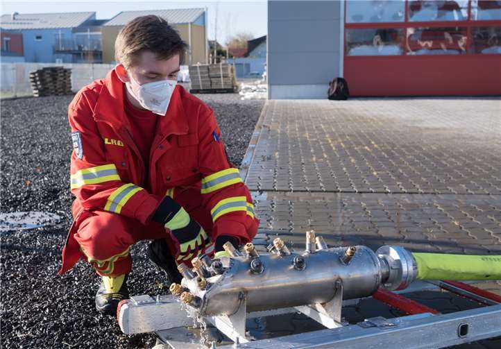 Jan Heinemann aus Andernach entwickelte mit dem Löschigel eine hilfreiche Ausstattung für Feuerwehreinsätze. Foto: privat