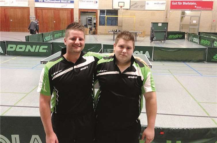 Jan Pfenningsberg und Arno Frings spielten Doppel.privat