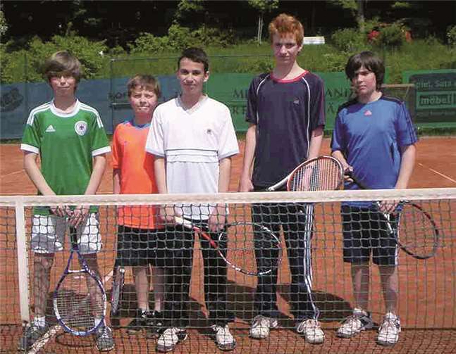 Jan Philippsen, Jörn Reck, Jan Markus, Leon Endris und Lukas Daum (v. l.). Privat