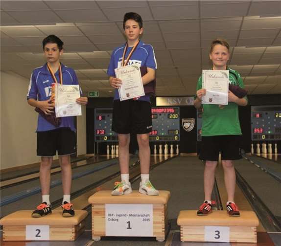 Jan Wierczioch - Platz 3 im Einzel männliche U14.