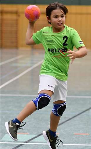 Janis Korn beim Wurf. privat