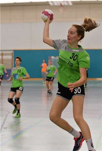 Janne Berresheim beim Wurf. Foto: privat