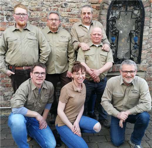 Jannek Busser, Mario Malik, Gerd Fröbus, Hermann Hecker, Udo Steins, Michelle Malik Rolf Buhren (v. l. n. r.).privat