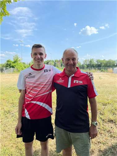 Jannik van Beek war sehr zufrieden mit seiner Leistung.  Foto: DJK Ochtendung 1920 e.V.