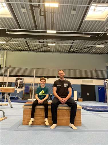 Jannis Klütsch konnte mit Marco Söhn trainieren.  Fotos: TV Vallendar