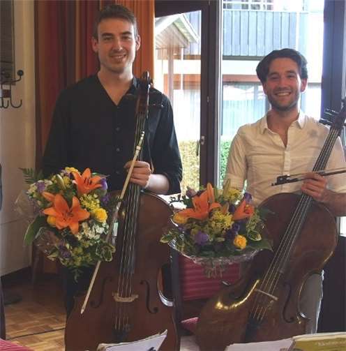 Janvier Huerta Gimeno (li.) und Roger Morelló Ros (re.) erfreuten die Zuhörer mit ihrer Musik. privat