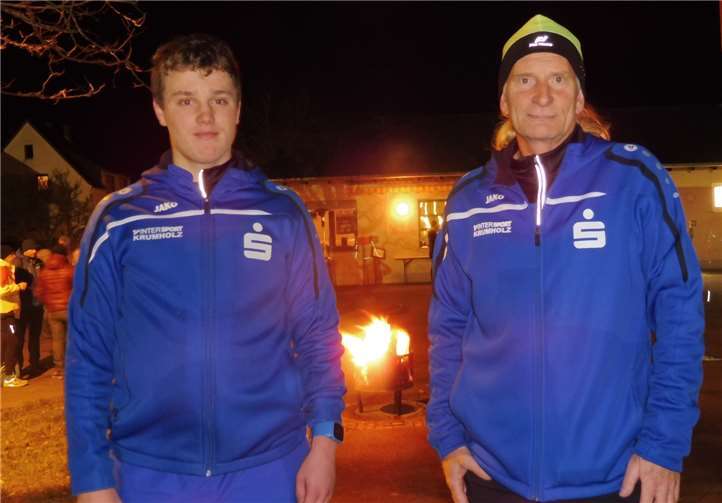 Jason Luxem und Michael Rüb nach dem Lauf. Privat