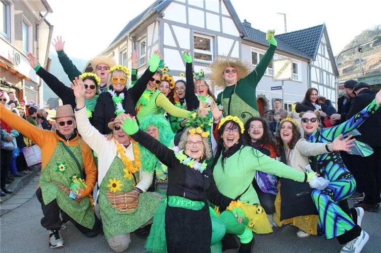 Jecker Spaß beim Walporzheim: Hier geht der Zug immer am Karnevalssonntag. Foto: DU