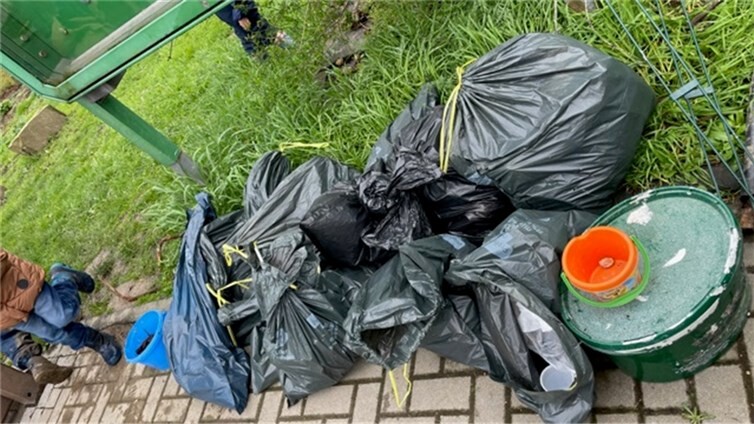 Jede Menge Müll wurde gesammelt.