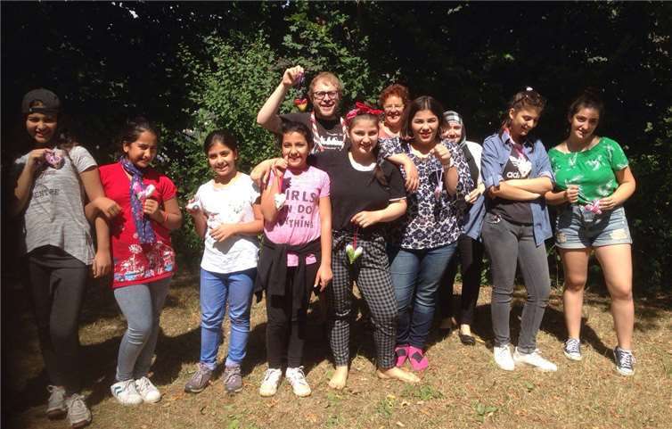 Jede Menge Spaß hatten die Teilnehmerinnen beim Programm der Mädchenfreizeit der Dieblicher Pfadfinder und wünschen sich für die Zukunft weitere Aktionen dieser Art.  privat