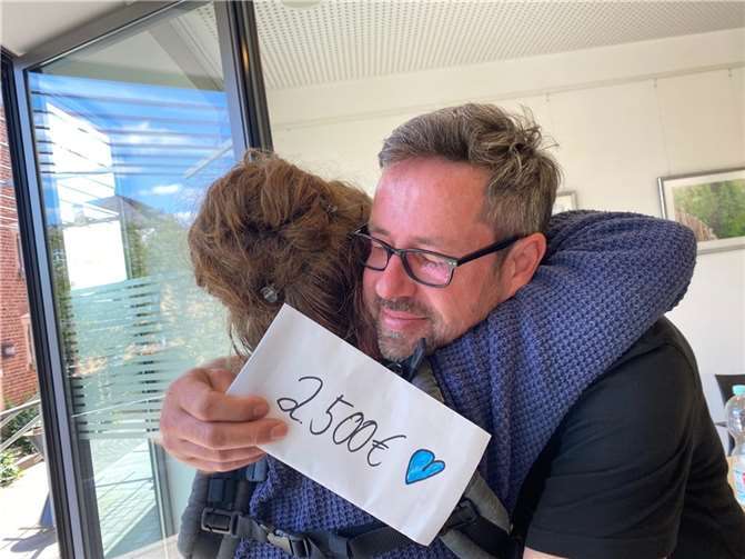 Jede Spendenübergabe war eine emotionale Herausforderung. Foto: privat