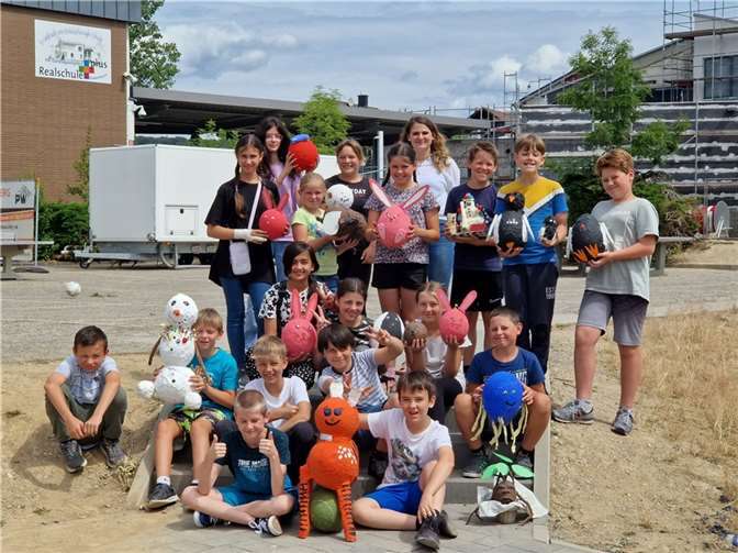 Jedem Kind seine Kunst: das Projekt inspiriert die Klasse 5c. Quelle: Realschule plus Puderbach