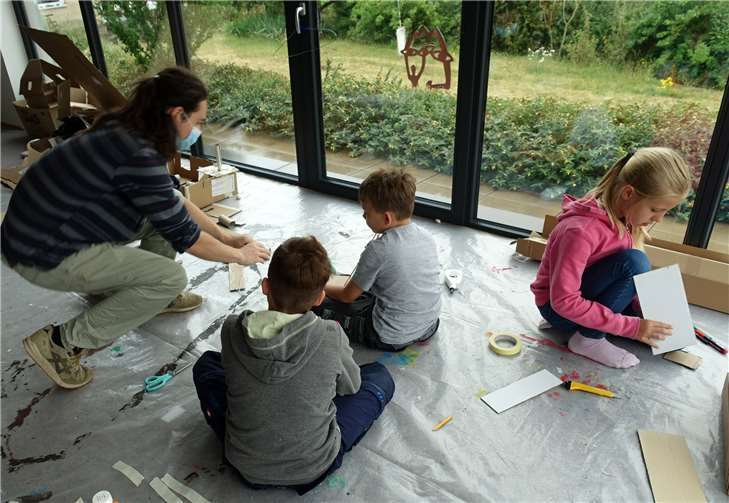 Jeden Tag erschufen die Kinder eine neue Welt. Fotos: privat