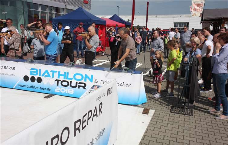 Jeder Besucher des Gewerbeparkfests kann sich spontan zu den Wettkämpfen anmelden. Foto: privat