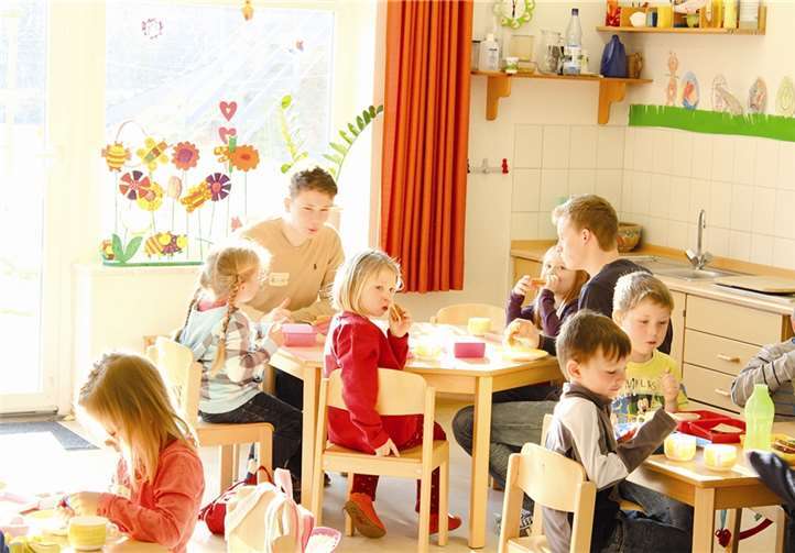 Jeder Morgen wurde mit einem gemeinsamen Frühstück begonnen.