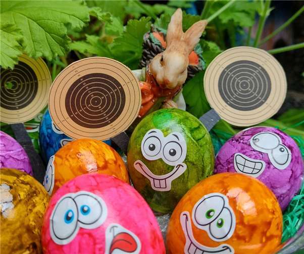 Jeder Volltreffer wird mit einem bunten Ei belohnt.Foto: privat