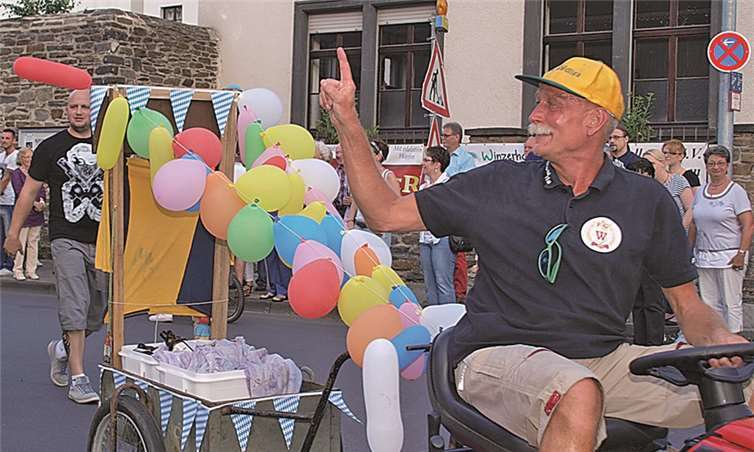 Jeder ließ sich für den Kirmesumzug etwas Besonderes einfallen.  US