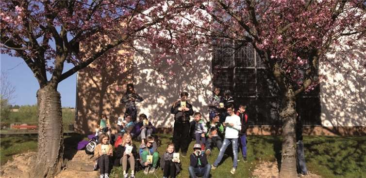 Jedes Kind bekam ein Buch als Belohnung. Privat