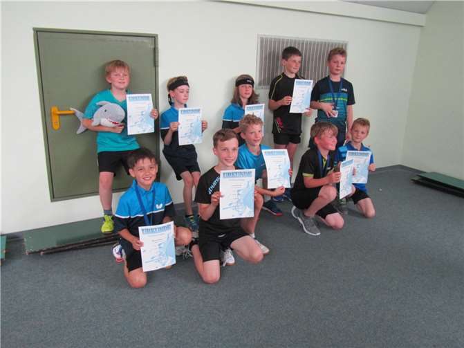 Jedes Kind erhielt bei der Siegerehrung eine Urkunde, die ersten drei eine entsprechende Siegermedaille. Foto: privat