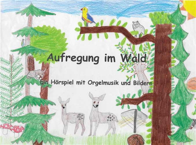 Jedes Kinderchorkind durfte zu Hause Abschnitte der Geschichte „Aufregung im Wald“ vorlesen und aufnehmen.Foto: privat