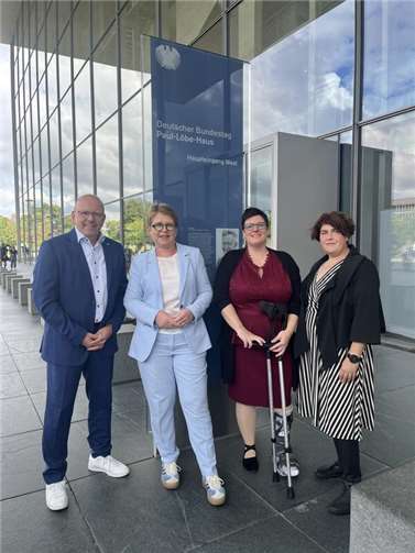 Jennifer Eller vom WSV nahm am Ehrenamtsfest in Berlin teil.  Foto: privat