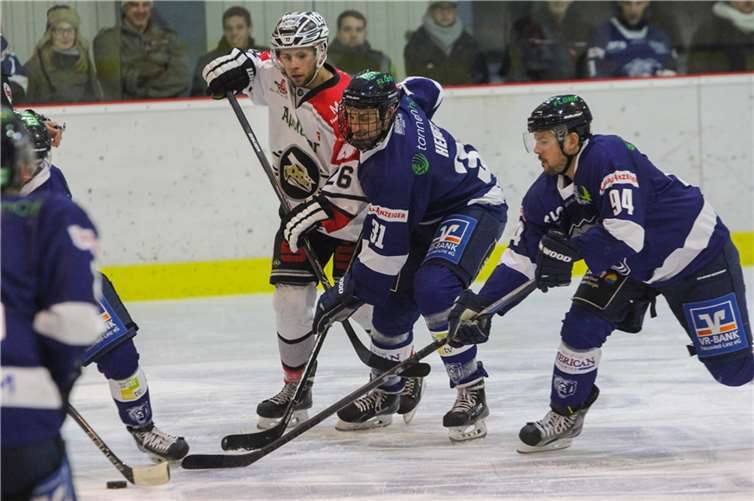 Jens Hergt und Alexander Bill (r.) wollen mit den Bären auch in Leipzig überraschen.  fischkoppMedien