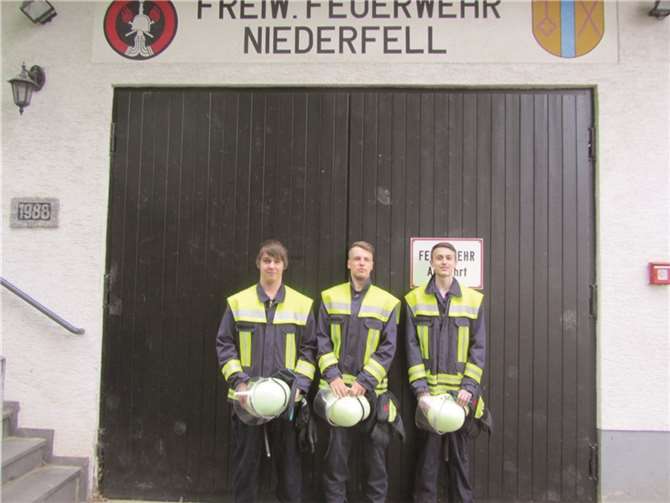 Jens, Jonas und Luca absolvierten bereits den Grundlehrgang.privat