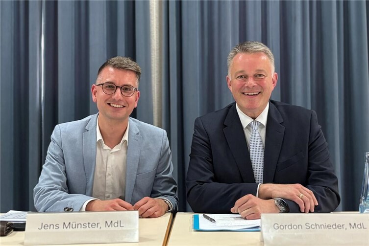 Jens Münster (li.) und Gordon Schnieder. Foto: privat