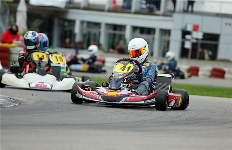 Jens Schmitt beim Rennen in Harsewinkel.Privat