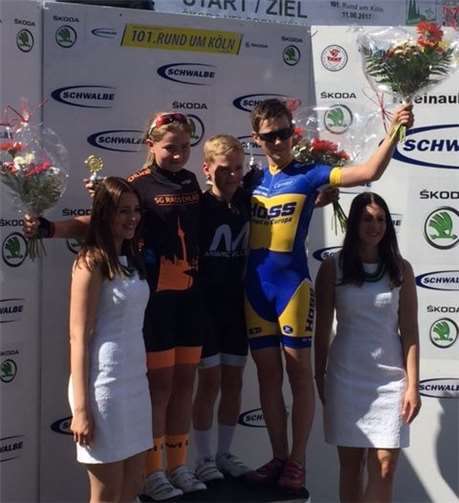 Jesper Schmidt siegt bei „Rund um Köln“ in der Klasse U13.  privat