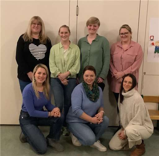 Jessica Kohlhaas, Janina Lorenzen-Langfeldt, Jeanine Klesing, Tanja Schüller (hintere Reihe) sowie Vanessa Lippert, Sylwia Kirchner, Stefanie Beer (vorne). Foto: privat