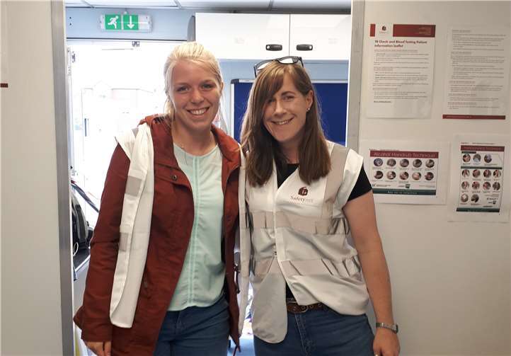 Jessica Weber arbeitete auch in einer caritativen Organisation, die Arbeit hat sie sehr beeindruckt. Fotos: privat