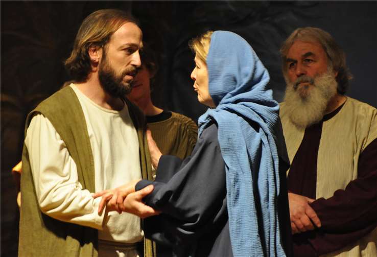 Jesu Abschied von seiner Mutter.