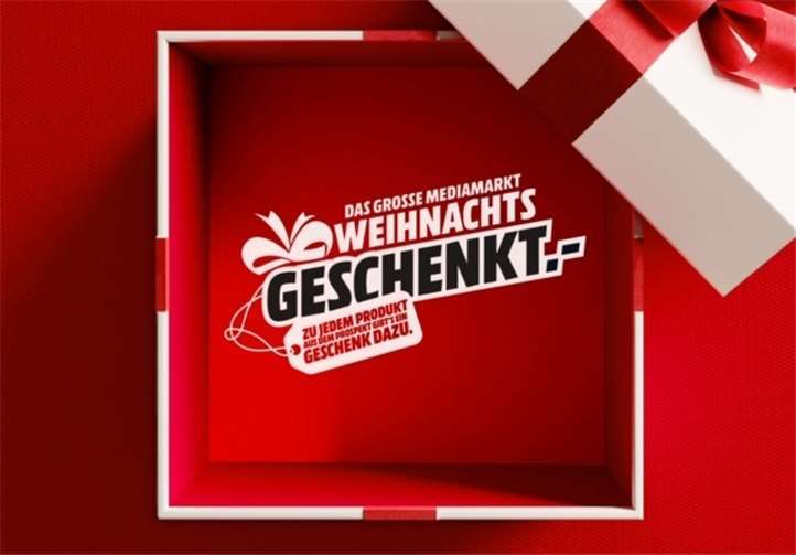 Jetzt im MediaMarkt extra Geschenke einsacken.Quelle: MediaMarkt Koblenz