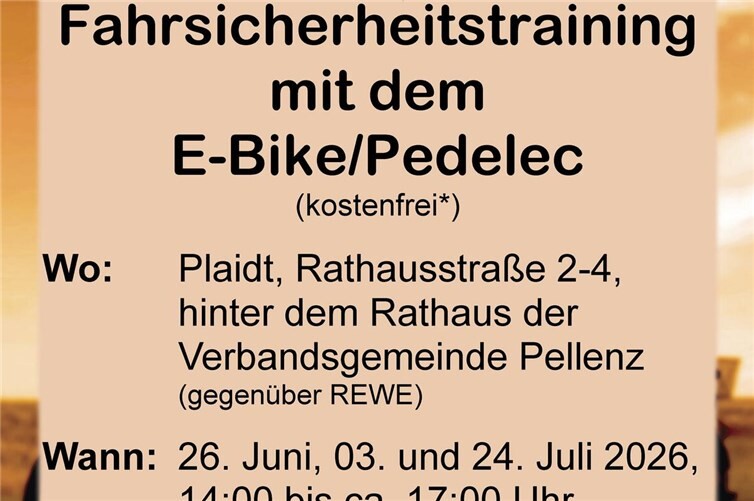 Jetzt zum E-Bike-Training anmelden