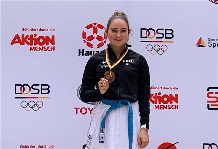 Jil Augel erkämpfte sich eine Bronzemedaille in der Leistungsklasse ab 18.