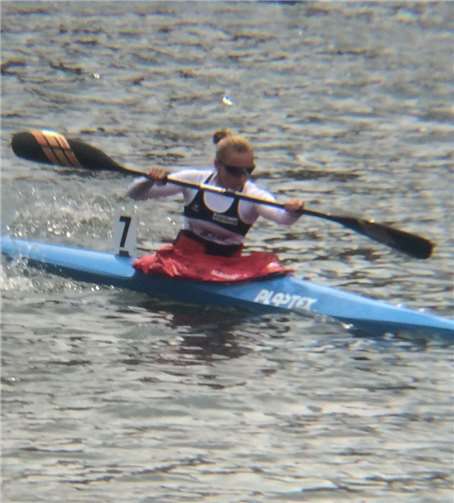 Jil Rübel zeigte auf der Regatta in Mainz tolle Leistungen. privat
