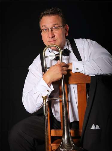 Joe Wulf mit seiner Posaune. Jan Malburg