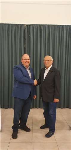 Jörg Backhaus - neuer Vorsitzender und Falk Schneider (re.).Fotos: privat