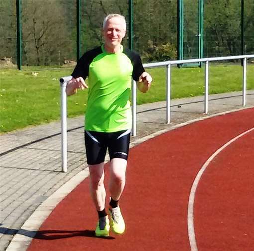 Jörg Dittrich LT Puderbach gab sein Wettkampfdebüt beim Halbmarathonlauf in Bonn.privat