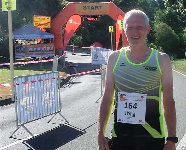Jörg Dittrich beim Münz Wasserlauf im Gelbachtal. Lauftreff Puderbach