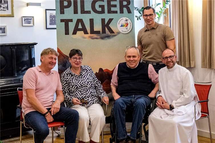 Jörg Fischer, Birgit Heinrich, Martin Ramb, Thomas Becker und Bruder Antonius. Foto: Andreas List