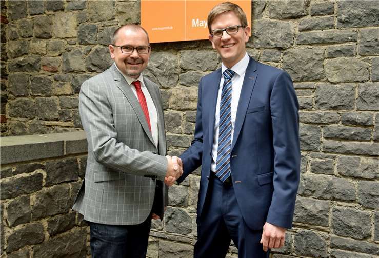 Jörg Klärner (links) mit seinem Nachfolger Thomas Buckler.