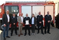 Jörg Macherey von der Werkfeuerwehr Kandelium wurde mit dem goldenen Feuerwehreh...