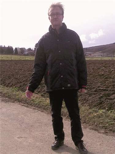 Jörg Meyer auf dem Weg Hubertuskreuz. Privat