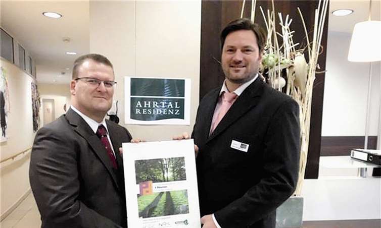 Jörg Roj (Piepenbrock) (li.) und Peter Kühnl-Münzer (Ahrtal-Residenz). privat