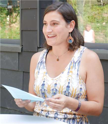 Johanna Blees vom Organisationssteam der Ausstellung gab viele Denkanstöße. 