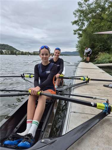 Platz 4 bei der Pokalwertung Johanna Gerlach und Alma Nielsen.